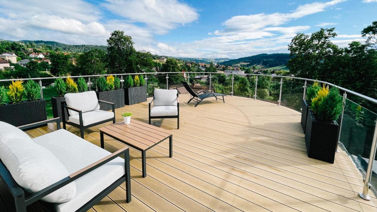 Penthouse Sloneczna Rapsodia - Blisko Parku Zdrojowego - Duzy Taras Na Dachu - Piekny Widok - Winda - Garaz Apartment Rabka Luaran gambar